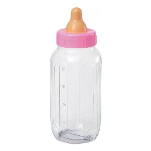 Nappflaska Babyshower - Rosa