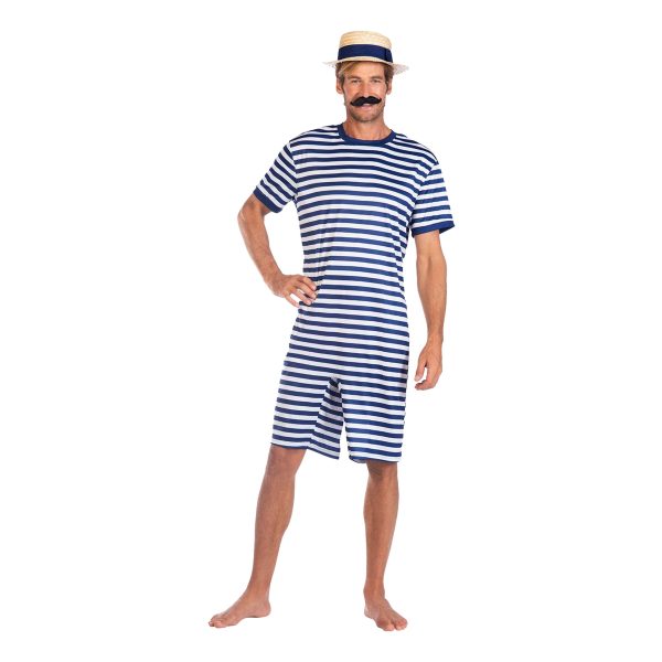 20-tals Baddräkt Blå Maskeraddräkt - Large