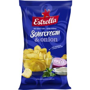 Estrella Sourcream & Onion Chips 40g