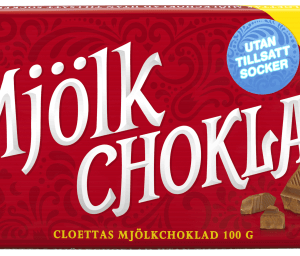 Cloetta Mjölkchoklad utan tillsatt socker 100g