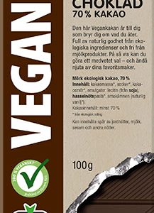 Green Star Vegan Mörk Choklad 70% 100g