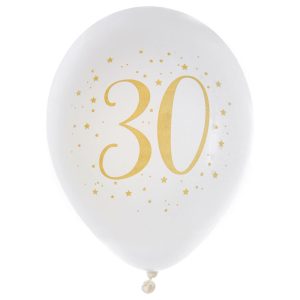 30 Års Ballonger Stjärnor
