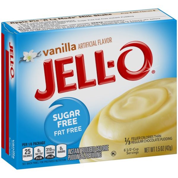 Jello Sugar Free Instant Pudding Vanilla 28g
