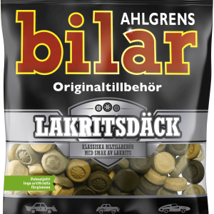 Ahlgrens Bilar Lakritsdäck påse 110g