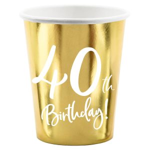 40th Birthday Muggar Guld