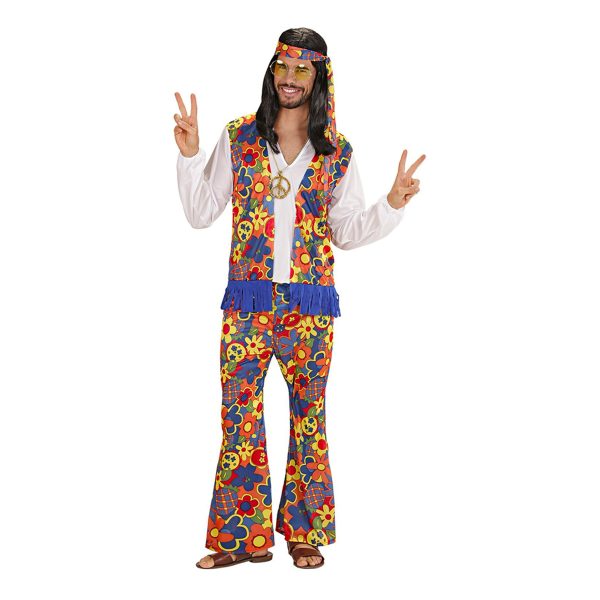 60-tals Hippie Maskeraddräkt - Large