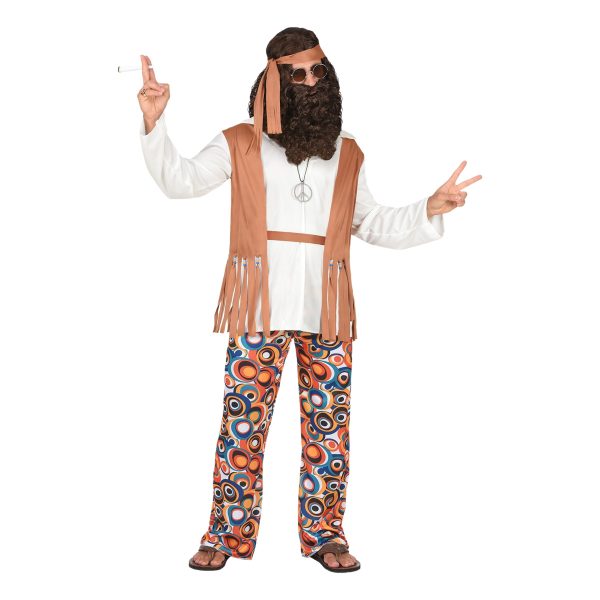 60-tals Hippie Maskeraddräkt - XXX-Large
