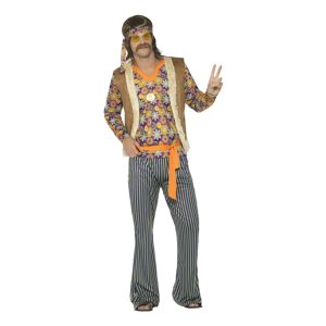 60-tals Hippiekille Maskeraddräkt - X-Large