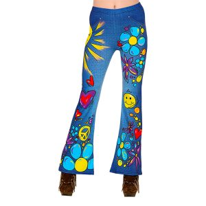 70-tals Hippie Byxor Dam - Large/X-Large