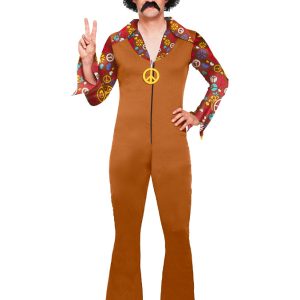 70-tals Hippie Maskeraddräkt Peace
