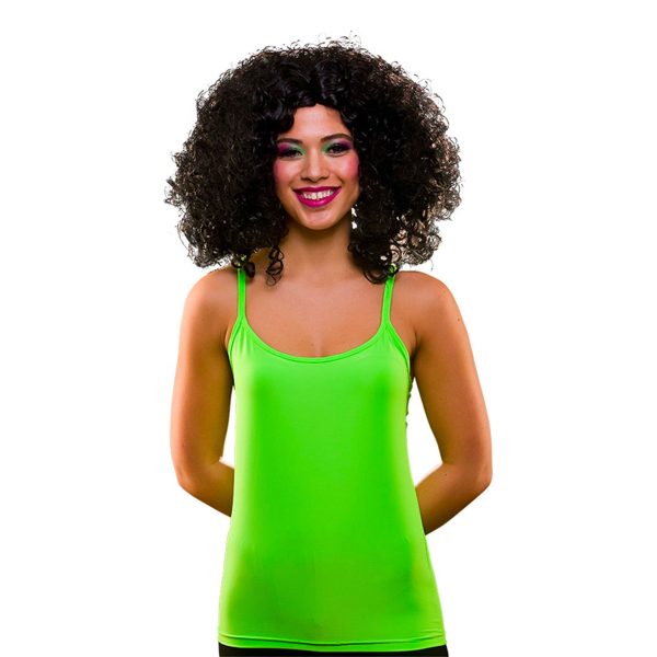 80-tals Linne Neongrön - Medium/Large