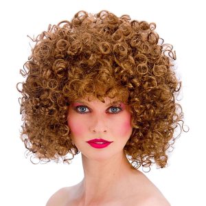 80-tals Permanent Brun Peruk - One size
