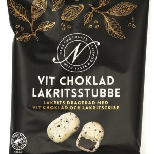 Narr Vit Choklad Lakritsstubbe 120g