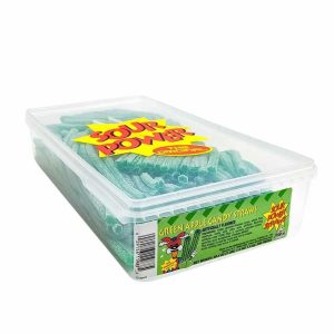 Dorval Sour Power Straws - Green Apple 1.4kg