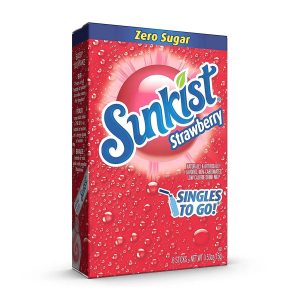 Sunkist Singles to Go 6-pack Zero - Strawberry