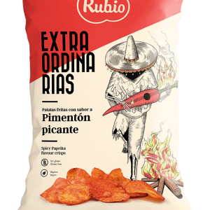 Rubio Spicy Chili Potatischips 110g