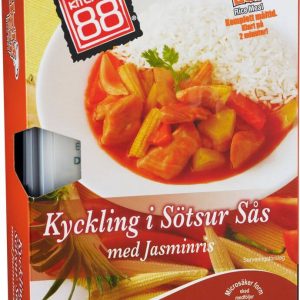 Kitchen 88 - Kyckling i Sötsur sås med Ris 320g