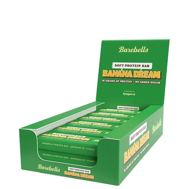 Barebells Soft Bar Banana Dream 55g x 12st (hel låda)
