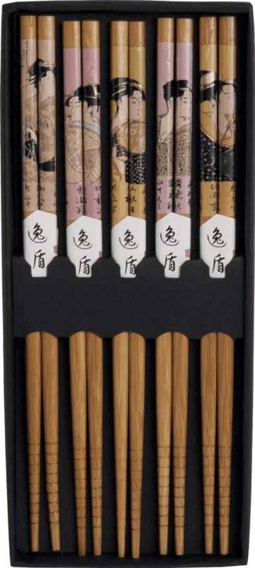 Ätpinnar Geisha Japanska Bambu 5-pack