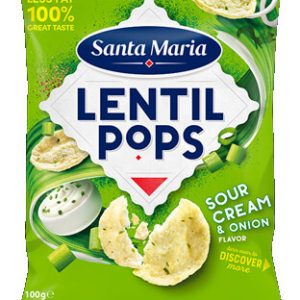 Santa Maria Lentil Pops Sourcream & Onion 100g