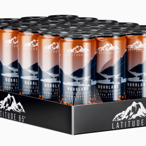 Latitude 65 Lappland - Hjortron & Rabarber 33cl x 24st (helt flak)