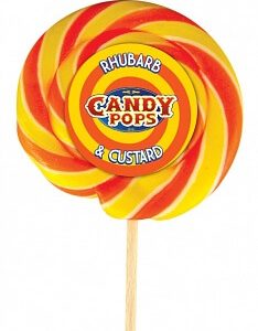 Candy Pops - Rhubarb & Custard 75g