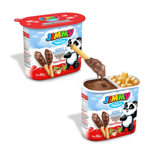 Jimmy The Panda - Hazelnut Cream and Biscuit Sticks 52g (1st)