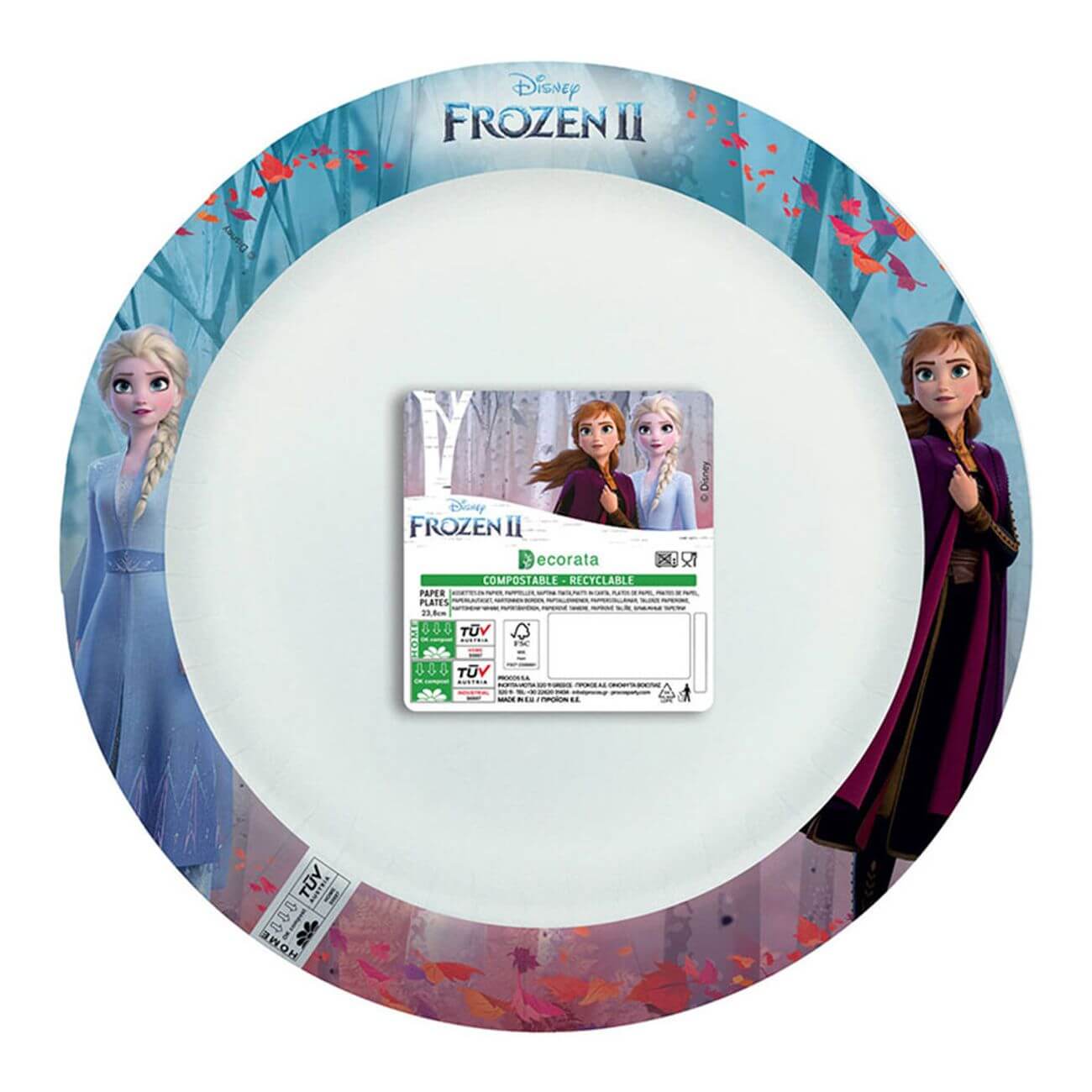 Papperstallrikar Frozen/Frost 8-pack