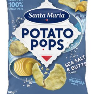 Santa Maria Potato Pops Sea Salt Butter 100g
