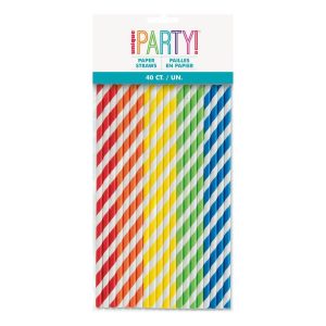 Papperssugrör Multi 40-pack