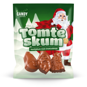 Tomteskum med Ljuschoklad 70g