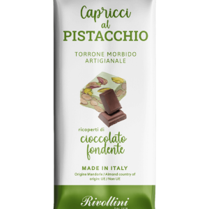Capricci al Pistacchio - Mjuk Nougat med Pistagenötter & Mörk Choklad 20g