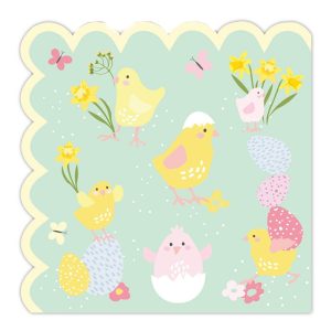 Servetter Påskkycklingar & Ägg 16-pack
