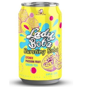 Lady Boba Passion Fruit and Lychee Bubble Tea 320ml