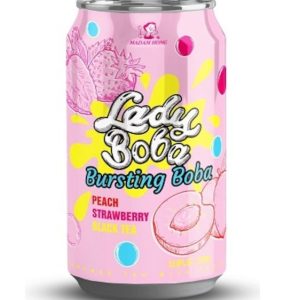 Lady Boba Peach Strawberry Bubble Tea 320ml