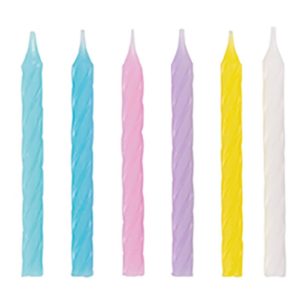 Tårtljus Pastell Mix 24-pack