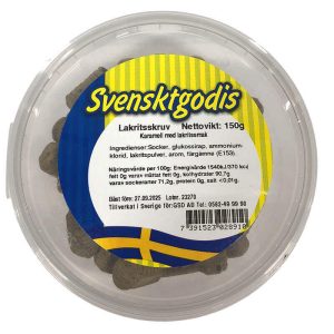Svenskt Godis Klassiker - Lakritsskruv 150g