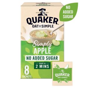 Quaker Oat so Simple No Added Sugar Apple 271g