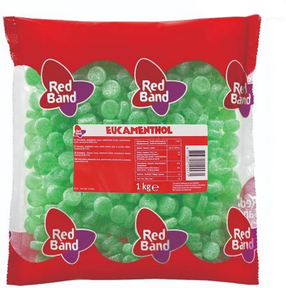 Red Band Menthol Groentjes 1kg(BF:2025-03-16)