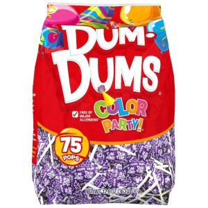 Dum Dums Color Party Purple Grape 75-Pack (363g)
