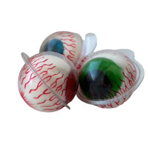 Gelegodisboll läskiga ögon 4st