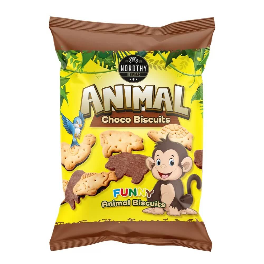 Nordthy Animal Choco Biscuits 150g