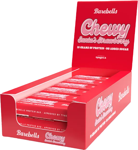 Barebells Protein Bar Strawberry Chewy Santa 40g x 18st
