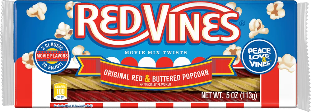Red Vines Buttered Popcorn & Original Red Twists 113g