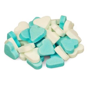 Mini Frukthjärtan Blå & Vit 1kg