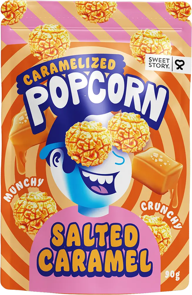Sweet Story Caramelized Popcorn - Salted Caramel 90g