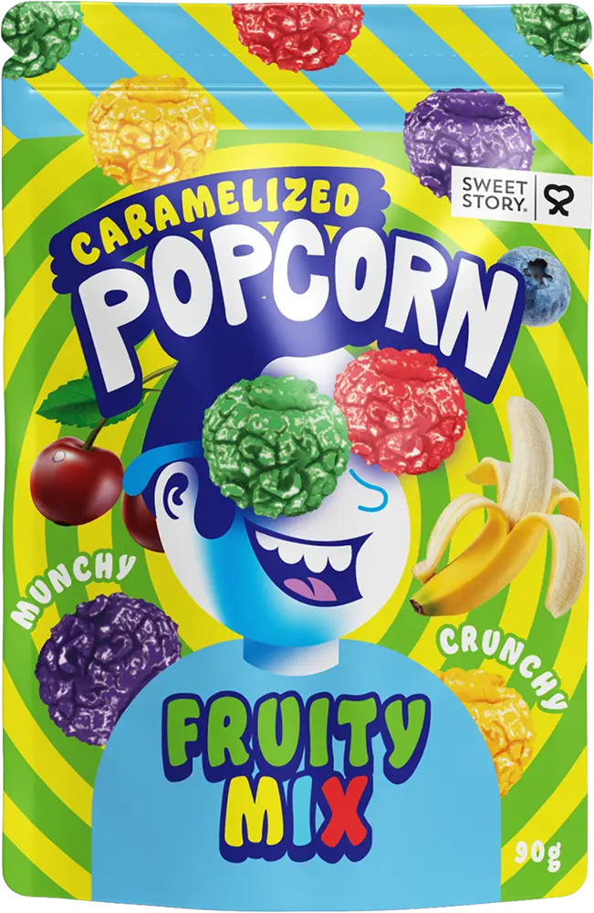 Sweet Story Caramelized Popcorn - Fruity Mix 90g