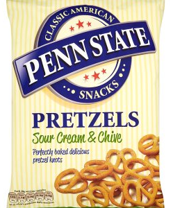 Penn State Sour Cream & Chive Pretzels 120g