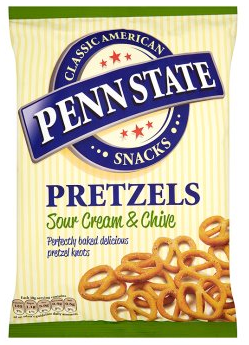 Penn State Sour Cream & Chive Pretzels 120g
