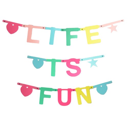 Bokstavsbanner - Gör en girlang med bokstäver!